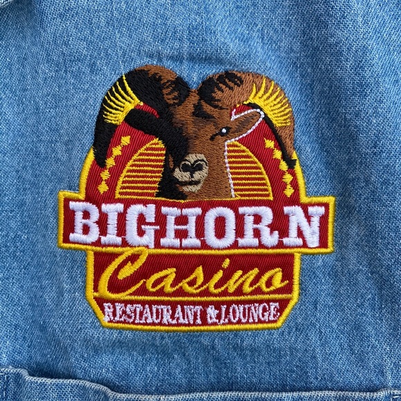 Denim Longhorn casino button down - Picture 2 of 4